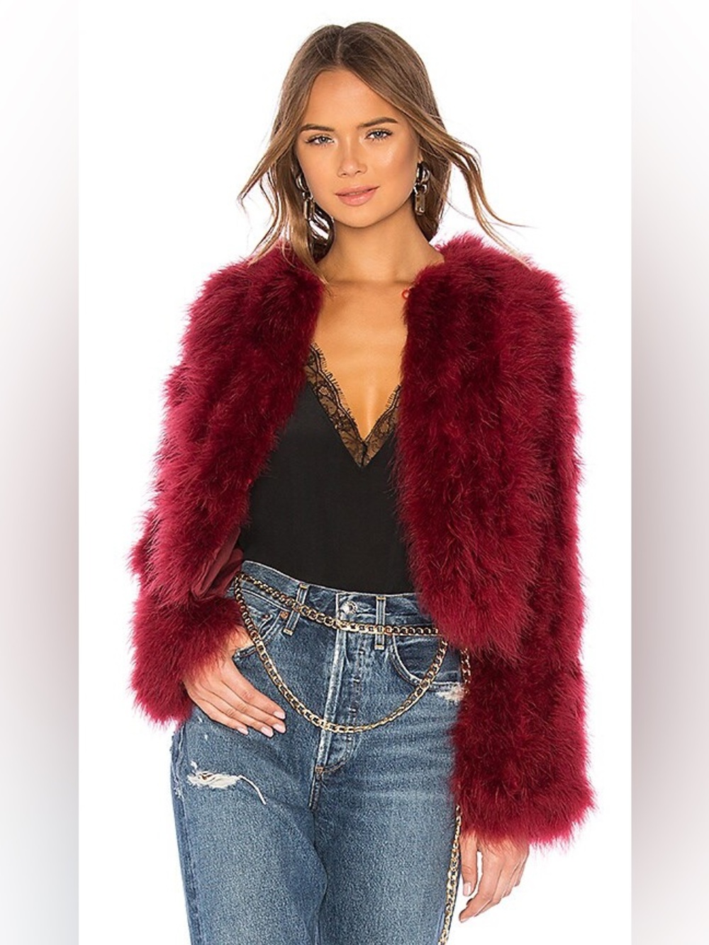 Rebecca Minkoff Pacha Feather Jacket